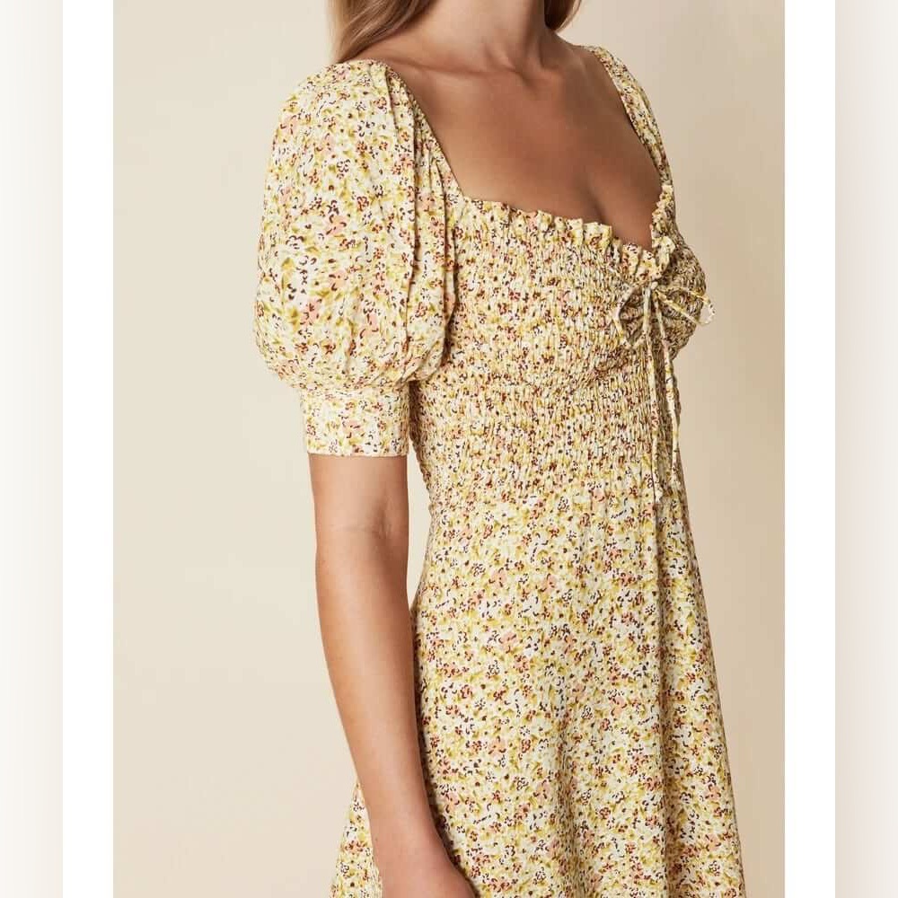 Faithful the Brand Mini Yellow Dulcia Dress 4/S
